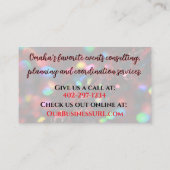 濃い赤きらめく 名刺 (裏面)