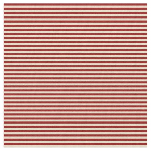 濃い赤とタン色のストライプ ファブリック (クローズアップ)