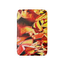 濃い赤と強い縞の黄変のミックス