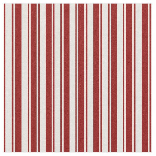 濃い赤と白のパターン ファブリック (クローズアップ)