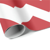 濃い赤と白エクストララージ ラッピングペーパー (ロールコーナー)