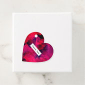 濃い赤と紫のはっきりした抽象芸術 フェイバータグ (インサイチュ)