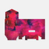 濃い赤と紫のはっきりした抽象芸術 フェイバーボックス (折り畳みなし)