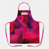 濃い赤と紫はっきりしたとモダン抽象芸術 エプロン (正面)