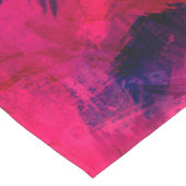 濃い赤と紫はっきりしたとモダン抽象芸術 ショートテーブルランナー (コーナー)