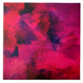 濃い赤と紫はっきりしたとモダン抽象芸術 タイル (正面)