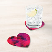 濃い赤と紫はっきりしたとモダン抽象芸術 ペーパーコースター (インサイチュ)