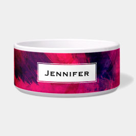 濃い赤と紫はっきりしたとモダン抽象芸術 ボウル