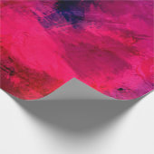 濃い赤と紫はっきりしたとモダン抽象芸術 ラッピングペーパー (角)