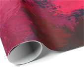 濃い赤と紫はっきりしたとモダン抽象芸術 ラッピングペーパー (ロールコーナー)