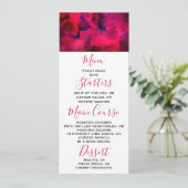 濃い赤と紫はっきりしたとモダン抽象芸術 招待状 (スタンド正面)