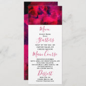 濃い赤と紫はっきりしたとモダン抽象芸術 招待状 (正面/裏面)