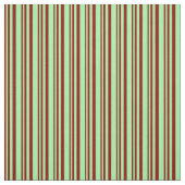 濃い赤と緑の色の線 ファブリック (見本)