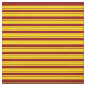 濃い赤と黄色のストライプ/線パターン ファブリック (見本)