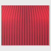 濃い赤と黒のファンキー線 ラッピングペーパー (フラット)