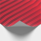 濃い赤と黒のファンキー線 ラッピングペーパー (角)