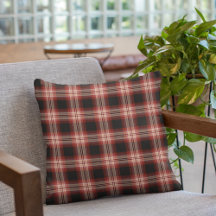 濃い赤と黒の格子模様