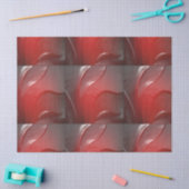 濃い赤のくしゃくしゃのプラスチックテクスチャ 薄葉紙 (クラフト)