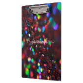 濃い赤のクリップボきらめくード クリップボード (左)