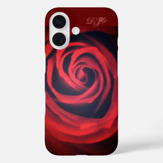 濃い赤のバラが近い Case-Mate iPhoneケース (裏面)