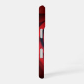 濃い赤のバラが近い iPhone 16ケース (右側面)