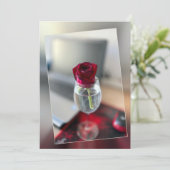 濃い赤のバラ シーズンカード (スタンド正面)