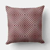 濃い赤のボックス版リピートパターン – 装飾用クッション クッション (裏面)