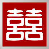 濃い赤の二重の幸せはっきりした- ポスター (正面)