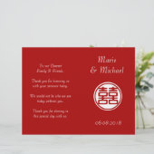 濃い赤の二重の幸せ – 円 (スタンド正面)