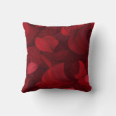 濃い赤の抽象芸術 クッション (裏面)
