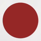 濃い赤の無地の色ラベル ラベル (デザイン1)