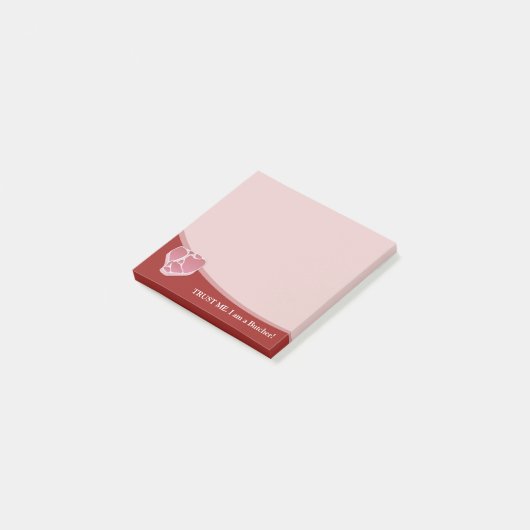 濃い赤の背景に関するButcher Post-ITメモ ポストイット (アングル)