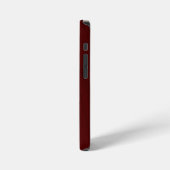 濃い赤の背景テクスチャ iPhoneケース (左側面)