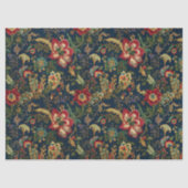 濃い赤の花チノワスリーの切り離し 薄葉紙 (正面)