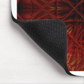 濃い赤の黒のパターン マウスパッド (コーナー)