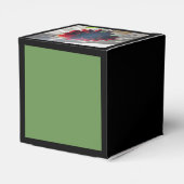 濃い赤ひまわり フェイバーボックス (裏面サイド)