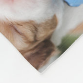 濃い赤カスタムアクセント付きファミリーフォトタペストリー フリースブランケット (角)