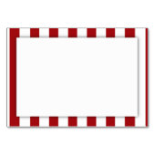 濃い赤ストライプ色(2番目の色を追加) テーブルナンバー (裏面)