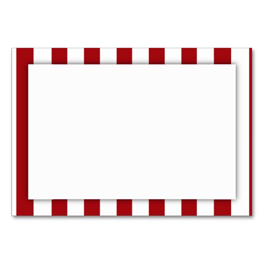 濃い赤ストライプ色(2番目の色を追加) テーブルナンバー (正面)