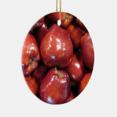 濃い赤リンゴ セラミックオーナメント (右)