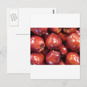 濃い赤リンゴ ポストカード (正面/裏面)