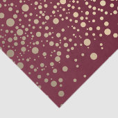濃い赤色と金属製の金ゴールド紙吹雪 薄葉紙 (詳細)