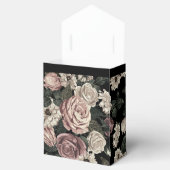 濃い赤面とクリームヴィンテージフローラ フェイバーボックス (オープン)