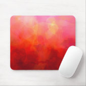 濃い赤 オレンジ 黄色 水彩 背景 マウスパッド (マウス)