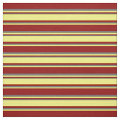 濃い赤、黄、薄暗い灰色の線 ファブリック (見本)