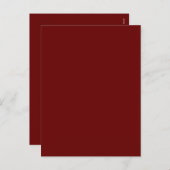 濃い赤#650000、銅さび シーズンポストカード (正面/裏面)