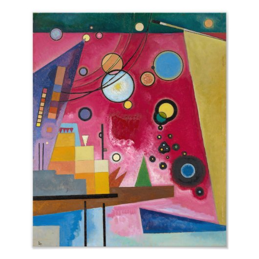 濃い赤 | Kandinsky | フォトプリント (正面)