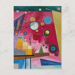 濃い赤 Kandinsky ポストカード