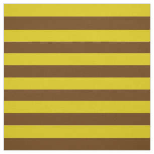 濃い金ゴールド、ココブラウンスティペ、ストライプ ファブリック