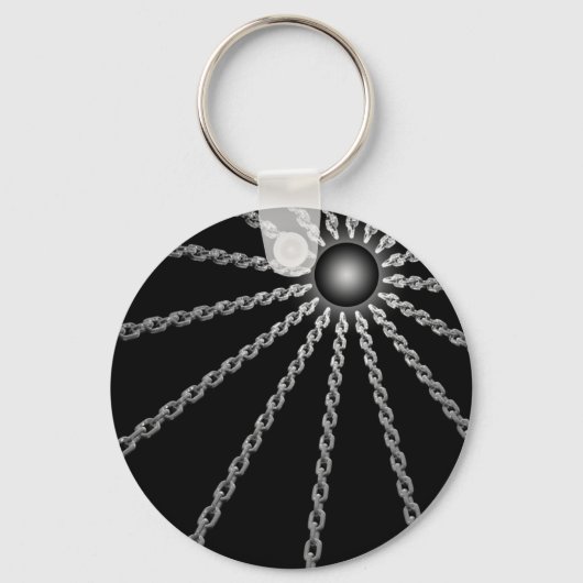 濃い鎖 キーホルダー (正面)
